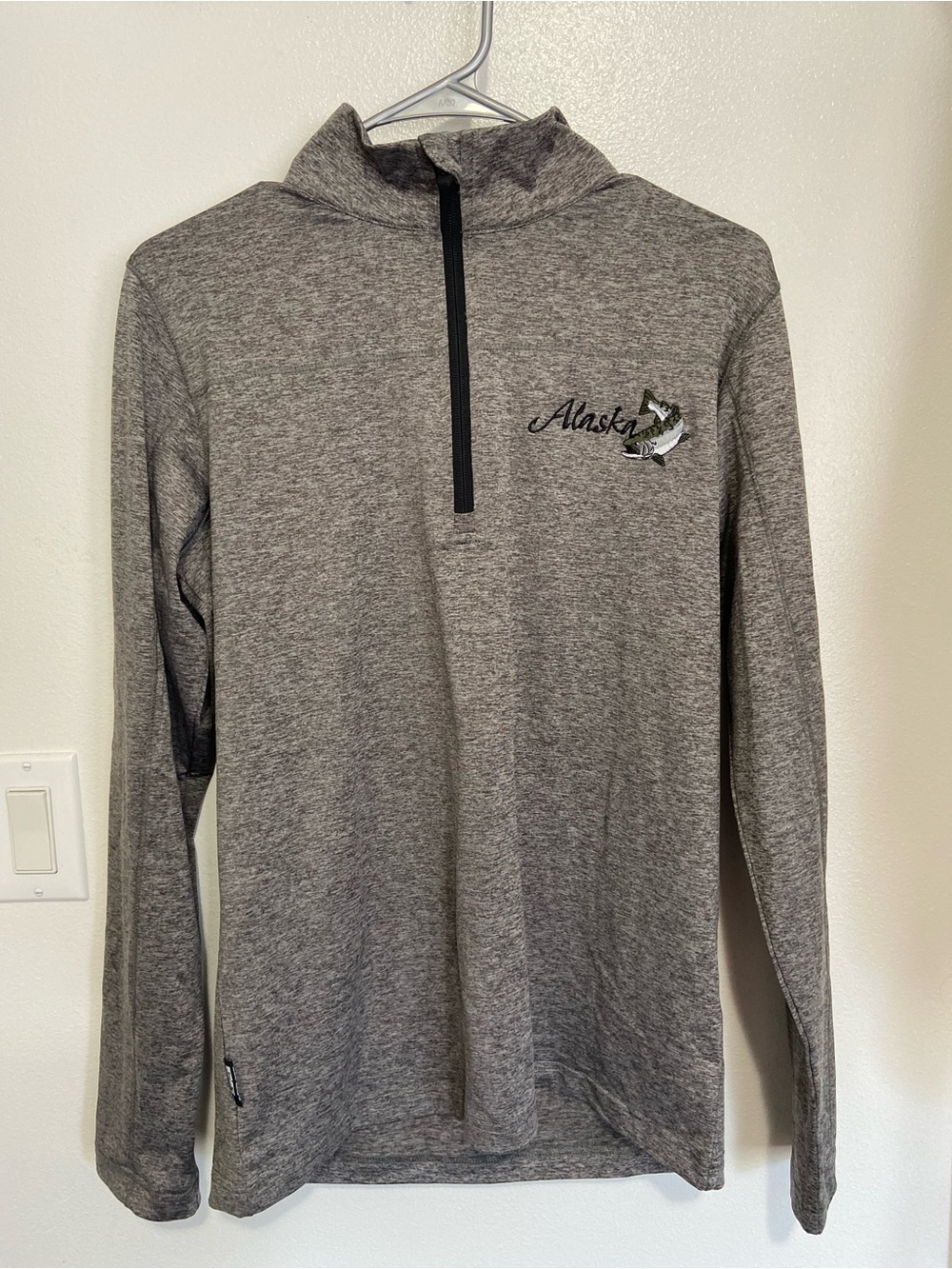 Alaska Gray Quarter-Zip Pullover